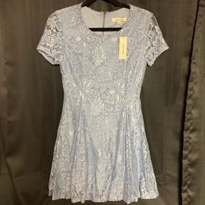 Never worn beautiful light blue lace dress